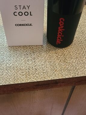 Corkcicle Black Tumbler with Red Logo Kids Starwar Edition 12oz Nwb